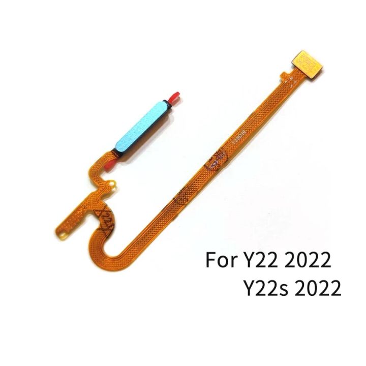 For Vivo Y22 Y22s 2022 Power Button Fingerprint Sensor Flex Cable Repair Parts