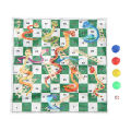 Flying Chess Set, 3 in 1 Educational Flying Chess Game Foldable Chessboard Plastic Portable with Dice for Party for Leisure. 