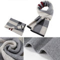 Mens Plaid Scarf Soft Elegant Male Plaid Scarves. 