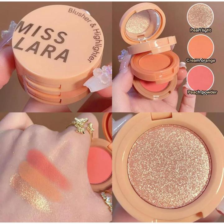3 Colors Blush Highlighter Palette Face Matte Illuminated Powder Makeup Skin Retouching Makeup