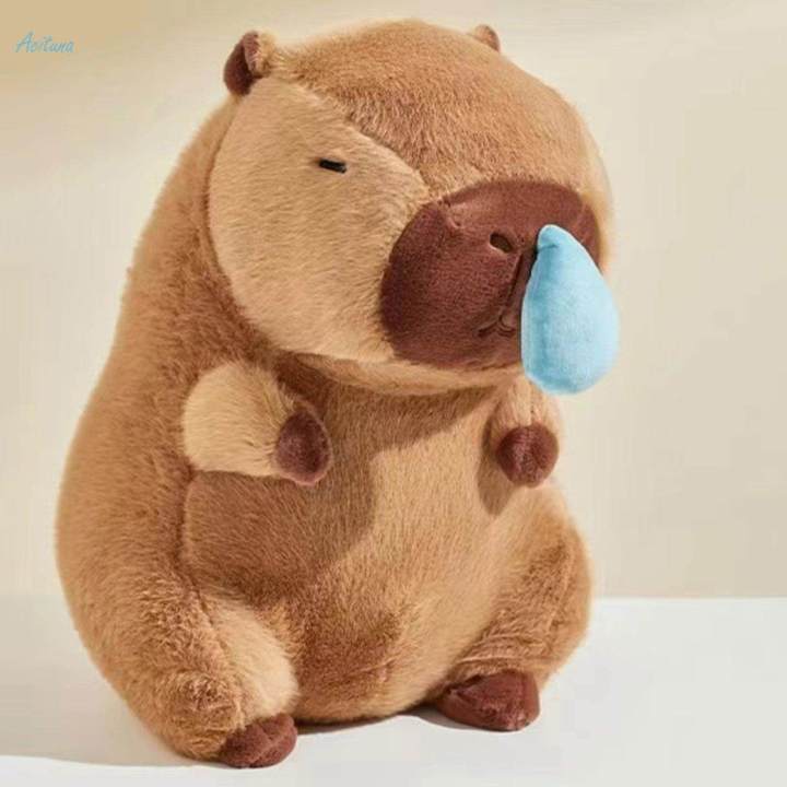 Capybara%20Stuffed%20Toy%20with%20Pullable%20Snot%20Bubbles%20Sofa%20Collectible%20Comfortable%20Plush%20Figure%2030cm%20-%20Image%202