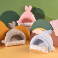 Squirrel Bed Semi-closed Design Cartoon Hamster Rat Warm Bed. 