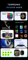 T20 Pro Max Smart Watch 2.09" Full Series 8 Touch Bluetooth Call with Games Smartwatch Heart Rate Sleep Monitoring IP67 Waterproof Wireless Charging. 