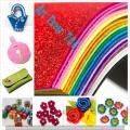 10  Sheet A4 Mix Color Glitter Foam Paper sheets DIY Children's Craft Activities. Handcraft. 