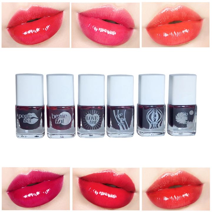 Warda Beauty Pack of 6 Mild Soothing & Instant Blushing Rosy Cheek Lip Tints WB-210119