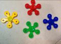 PACK OF 2 Fidget Spinner for Boys and Girls design Play Stress Release Toy Five Blade spinner Metal Ball Spinner. 