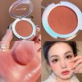 Peach Pink Shimmer Blush Powder Palette Apricot Orange Cheek Rouge Blush Powder Makeup Brighten Highlight Face Blusher Powder kunminghaoming. 