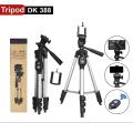 Portable Aluminum DK 3888 Portable Foldable Camera & Mobile Tripod With Bluetooth Wireless Remote shutter aluminum tripod mobile tripod. 