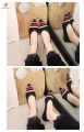 Women Pointy ballet fly knit upper ladies pumps flat shoes. 