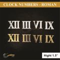 Clock Digits - Number Digits - Roman Digits - Resin Clock Digits - Golden Acrylic Digits for Resin Clock - Acrylic Digits for Resin Clock - Clock Digits Numbers - Golden Acrylic Numbers - Golden Numbers -Silver Acrylic Numbers Clock Numbers for Resin Art. 