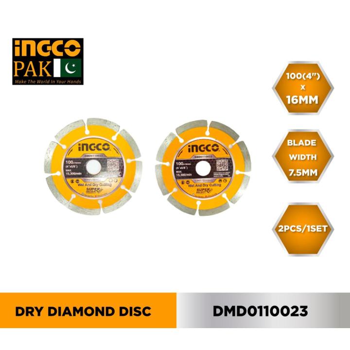 Ingco 2pcs Dry diamond disc set
