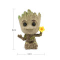 Disney Marvel Avengers Big Mini Figure Pen Holder Flower Pot Anime Toys Action Figure Sitting Great Christmas Kids Toys Yellow. 