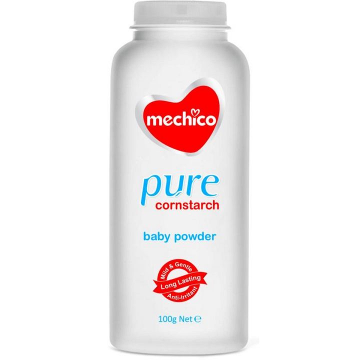 mechico baby powder 100g pure cornstarch