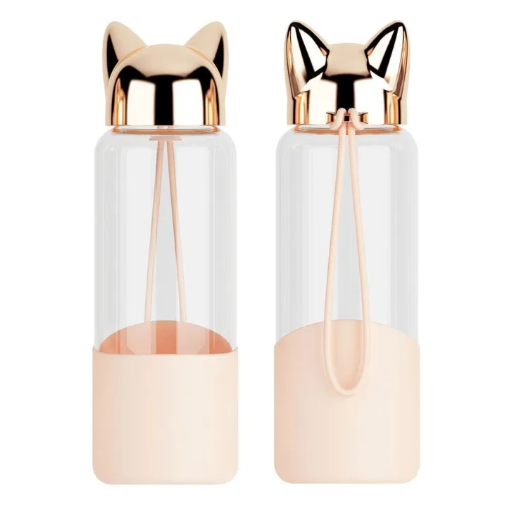 Durable%20Water%20Bottle%20Cute%20Fox%20BPA%20Free%20320ML%20Transparent%20For%20Bicycle%20Tour%20Environmwntal%20Friendly%20Long%20Lasting%20Water%20Cup%20Water%20Glass%20-%20Image%204