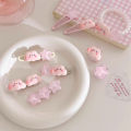 Cute Pink Cloud Star Hair Clips For Women Sweet Hairpins Hair Ties Girls BB Side Bangs Korean Fashion Headwear Hair Accessories. 