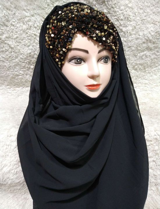 Sekwance%20star%20Fancey%20Ready%20to%20wear%20Hijab%20Luxury%20Fashion%20Perfect%20For%20Wedding%20and%20Party%20wear%20Scarf%20Shazi%20Collection%20-%20Image%203