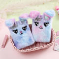 Compact size Bunny plush diary Fluffy  packaging Kawaii design Cartoon notebook Multiple colors Soft material Portable notepad for School Office Daily planning Writing journal Gift idea. 