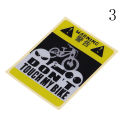 DONT TOUCH MY BIKE Bicycle Decorative Warning Sticker Waterproof Decal Yellow. 