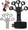 Online Karachi Black Finger Gripper, Silicone Finger Gripper, Hand Gripper , Guitar Finger, Forearm Trainer , Finger Strengthener, Hand Strengthener For Workout - 1 PC - CC KS. 