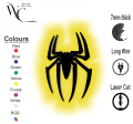 InsideDecors(ID) Spiderman 3D LED Night LED Light - Spider Logo Wall Decor | Marvel Superhero Game Room Sign | Christmas Gift for Kids & Fans | Glowing Spider Wall Art. 