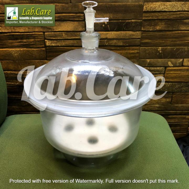 Vacuum Desiccator 210mm, Glass Desiccator 210mm, Laboratory Vacuum Desiccator Borosilicate Glass