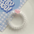 2023 Y2K Star Hair Ring For Women Girls Cute Jelly Pentagram Telephone Line ANLAN. 