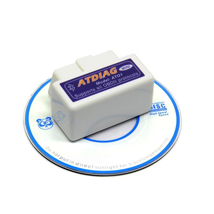 Mini V2.1 ELM327 OBD2 Code Reader Scan Tool Bluetooth Interface Car Scanner - White