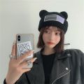 Cute Full Face Cover Ski Mask Hat with Bear Ear Balaclava Knitted Hats Windproof Skullies Beanies Bonnet Winter Warm Uni Caps. 