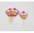 PINK GIRL CUPCAKE TOPPERS ( PACK OF 10 CUPCAKE TOPPERS ). 