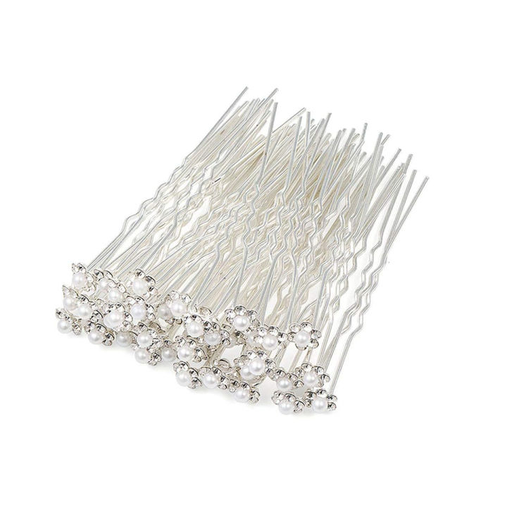 Jora Pin Stones 12PC Bridal Hairpins, Wedding Hair Accessories for Women