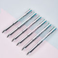 Weiyahui four-color gel pen multi-color integrated student note-taking brush pen, color handbook pen, black pen module pen. 