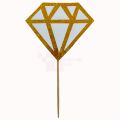 DIAMOND RING CUPCAKE TOPPERS - PACK OF 10 CUPCAKE TOPPERS - ENGAGEMENT RING CUPCAKE TOPPERS. 