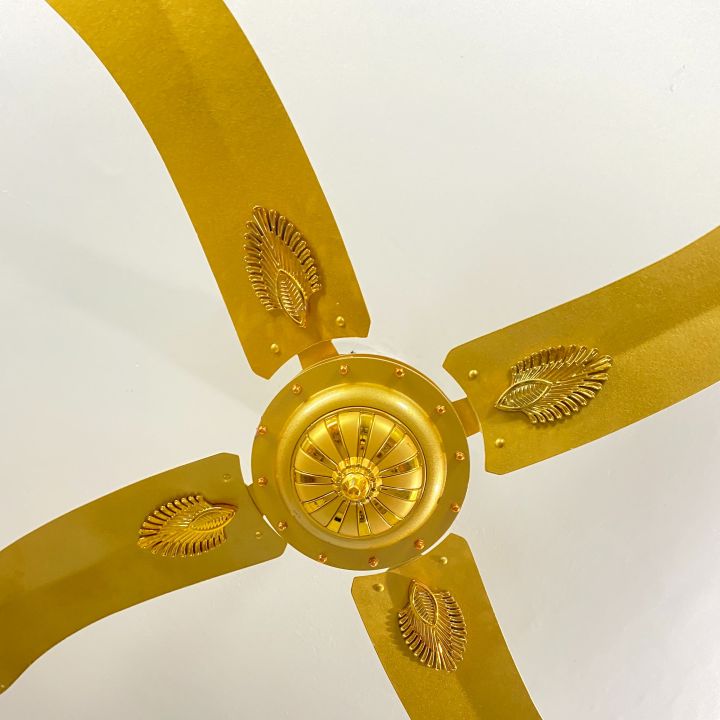 China Ceiling Fan Plus 4 Blades Copper Winding 56" -Golden