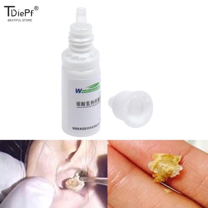 10ML Ear Drops Sodium Bicarbonate Earwax Cleaner Liquid Acute And Chronic Otitis Tinnitus/Deafness Sore Health Caring Ear Oil