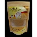 Garlic powder 200g  is made of dehydrated garlic cloves that have been dried and finely ground to a flour-like consistency.. 