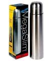 Mega Slim Stainless Steel Vacuum Flask-Silver. 