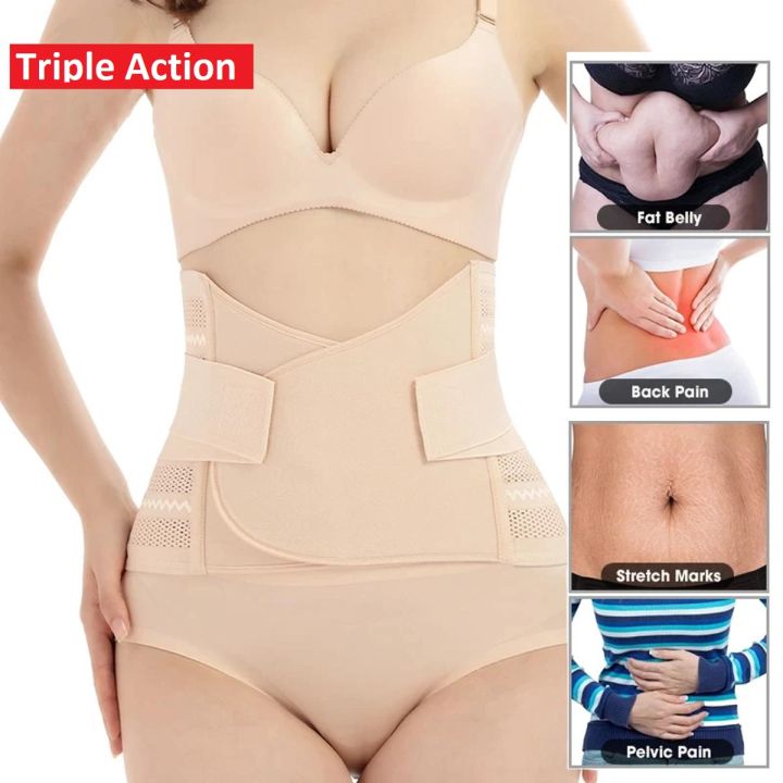 Tripple Action Postpartum Recovery Belt - 3-in-1 Slimming Maternity Support