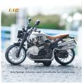 Diecast Heavy Bike Toy Model Light & Sound Pull Back Multicolor. 