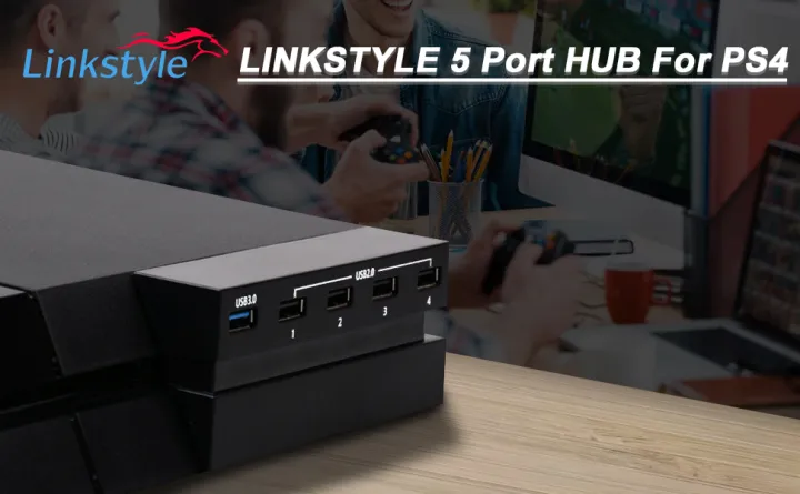 5%20Port%20USB%20HUB%20For%20PS4%20Slim%20USB%203.0/2.0%20High%20Speed%20Charger%20Controller%20Splitter%20-%20Image%202