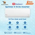 Dawlance Ac 1 Ton Dc Inverter Split | Model  Sprinter X 15 | Heat & Cool | Gold Fins | Self Cleaning |100% Copper Condenser- 4 Years P.C.B Card Warranty - 12 Years Compressor Warranty. 