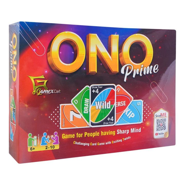 Gamex Cart Ono Prime Card Game For 6+ Years 423-9709