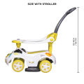 Kids Stroller Mini Cooper Ride On Toddler Buggy Car For Kids Push Car For Toddlers with Light & Music Melody Horn, Baby Car Four Wheel Car Adjustable Back Support Children Outdoor Ride-On Car Suitable For 1 Year and above Boys & Girls. 