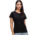 The Vintage Clothing black premium quality T shirt top for women. 