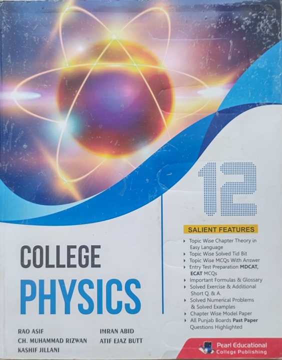 College Physics for 2nd Year (12th) by Rao Asif | Daraz.pk