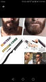 Beard and Hair Straightening Brush Electric Comb for Men with Side Hair Detangling, Curly Hair Straightening for Beard Style. 