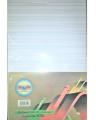 Pack of 24 Four Line English Loose Answer Sheets - Assignment Pages Legal Size - White. 