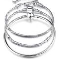 High Quality charm Snake Chain Fine Pandora Bracelet GIFT Fit European Authentic Charm Bracelet for Women DIY Jewelry Makingbead. 