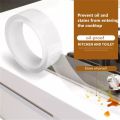 【HOT】 0.8Mm Kitchen Sink Waterproof Mildew Strong Self-Adhesive Transparent Tape Bathroom Bathroom Gap Strip Pool Water Seal. 