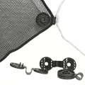 NCANRUI 60PCS Shade Cloth Heavy Duty Lock Grip, Shade Cloth Plastic Clips Reusable Plastic Clips. 