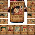 Anime One Piece Wanted Order Kraft Paper Collection Posters Bounty Poster Wall Decoration. 